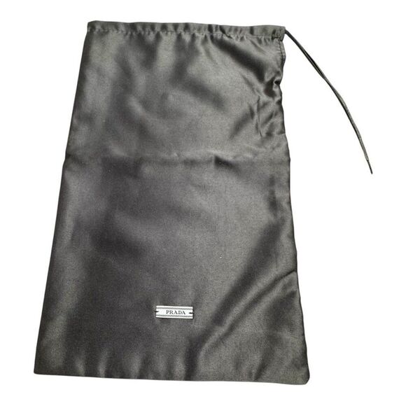 Prada Blue Satin Dust Bag Authentic Drawstring Nylon Accessory Storage 8x13.5 - Picture 1 of 5